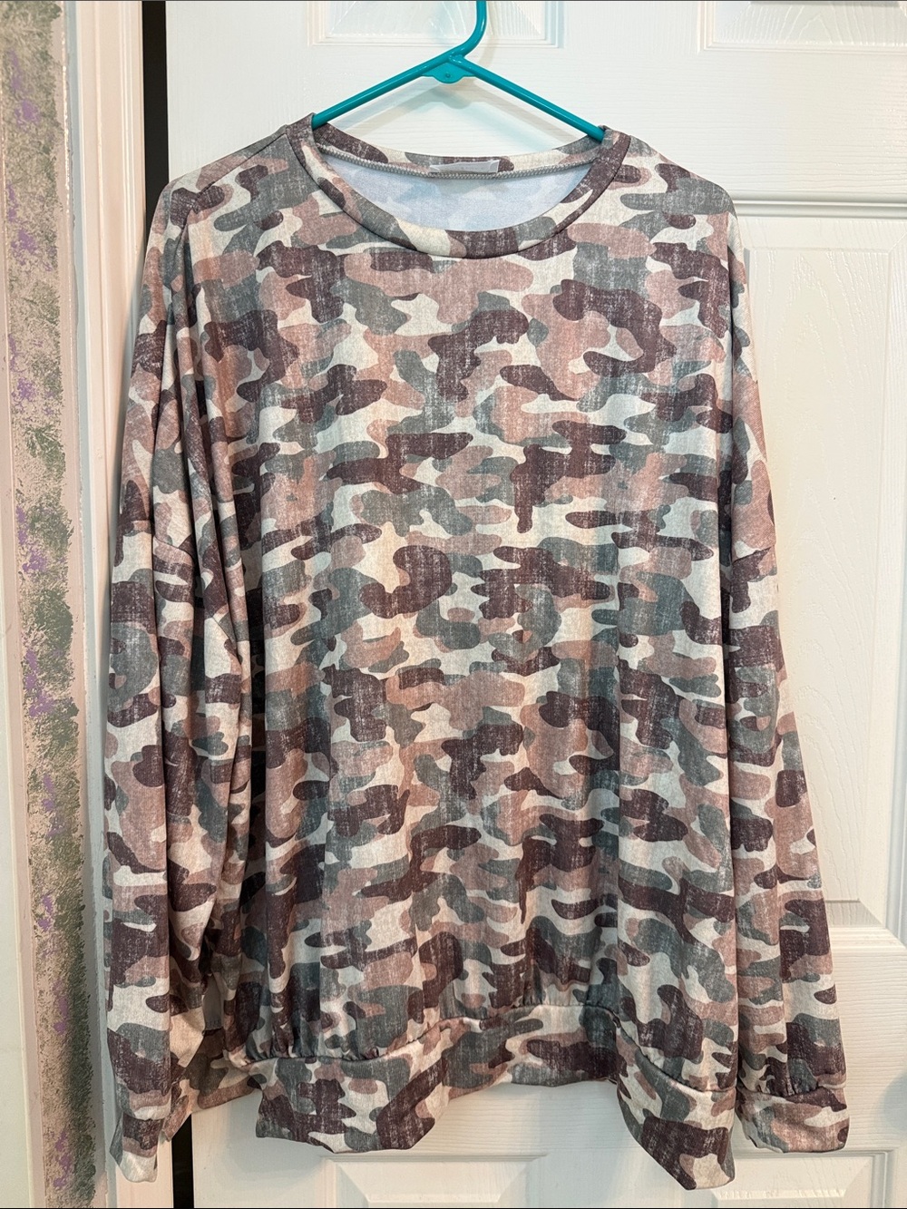 Camouflage Long-Sleeve Women’s Shirt - Multi-Tone Camo